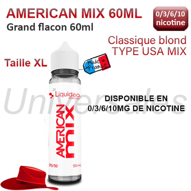 e liquide AMERICAN MIX grand flacon