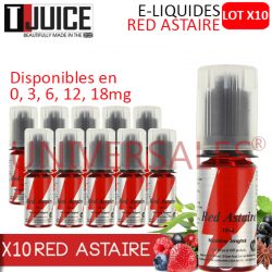 e liquide RED ASTAIRE lot de 10