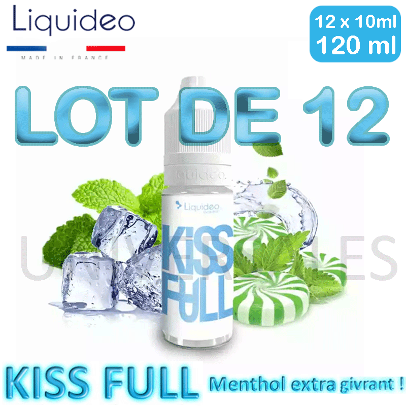 E Liquide KISS FULL lot de 12