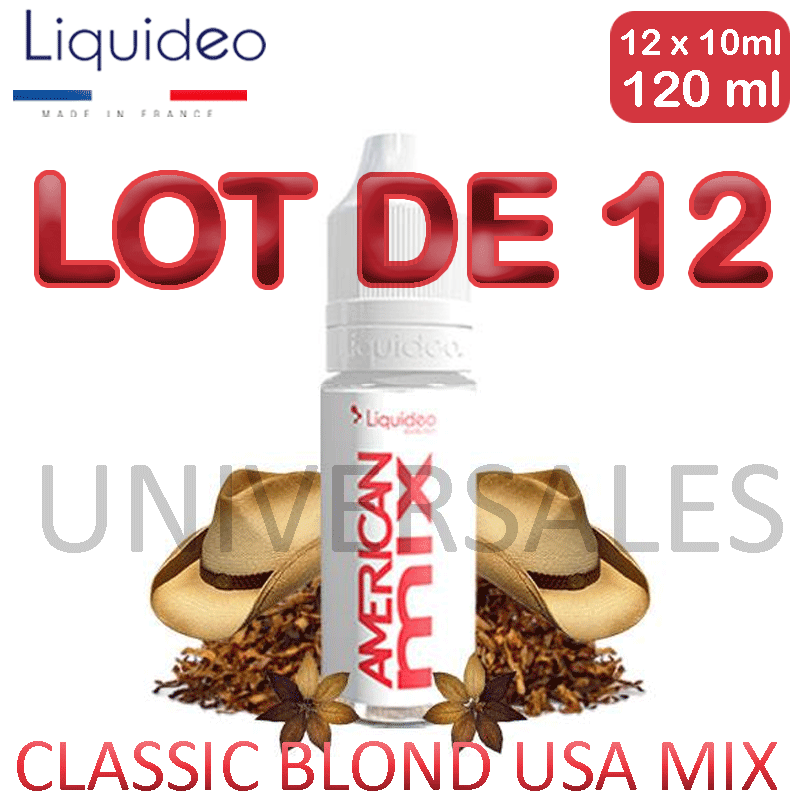 E Liquides AMERICAN MIX lot de 12