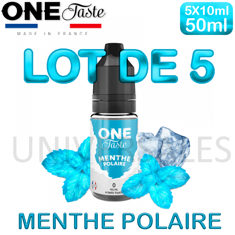 E Liquides MENTHE POLAIRE lot de 5