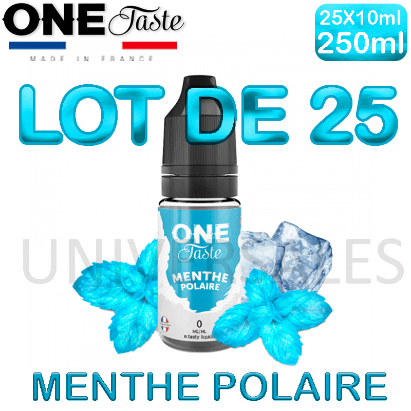 E Liquides MENTHE POLAIRE lot de 25