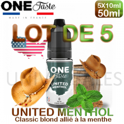 E Liquides UNITED MENTHOL lot de 5