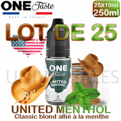 E Liquides UNITED MENTHOL lot de 25