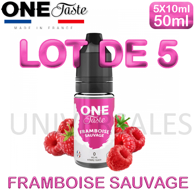 E Liquides FRAMBOISE SAUVAGE lot de 5