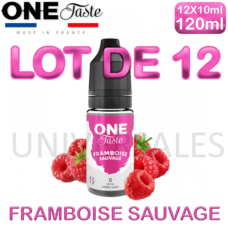 E Liquides FRAMBOISE SAUVAGE lot de 12