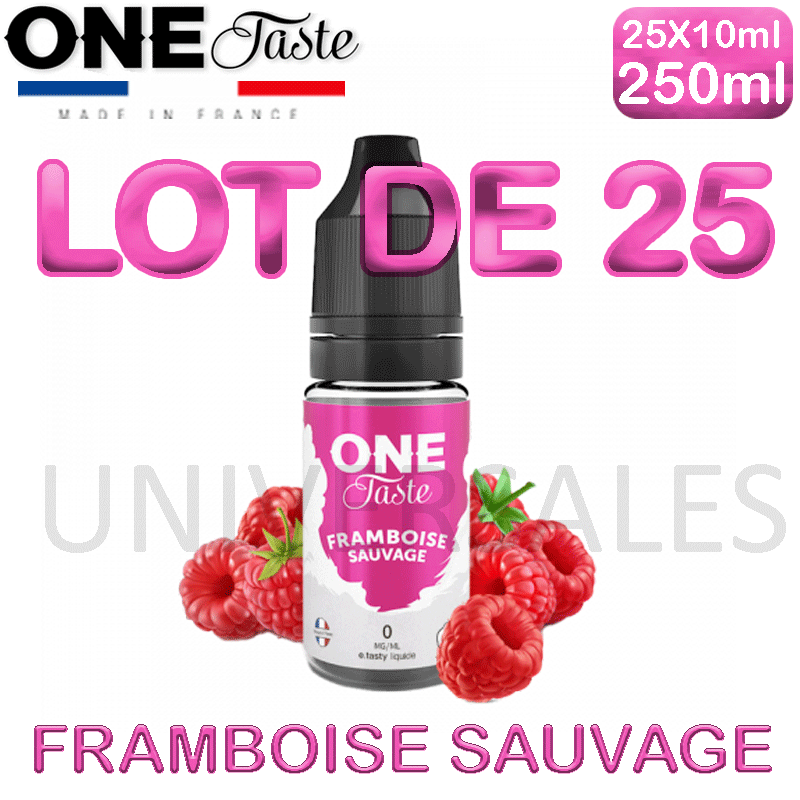 E Liquides FRAMBOISE SAUVAGE lot de 25