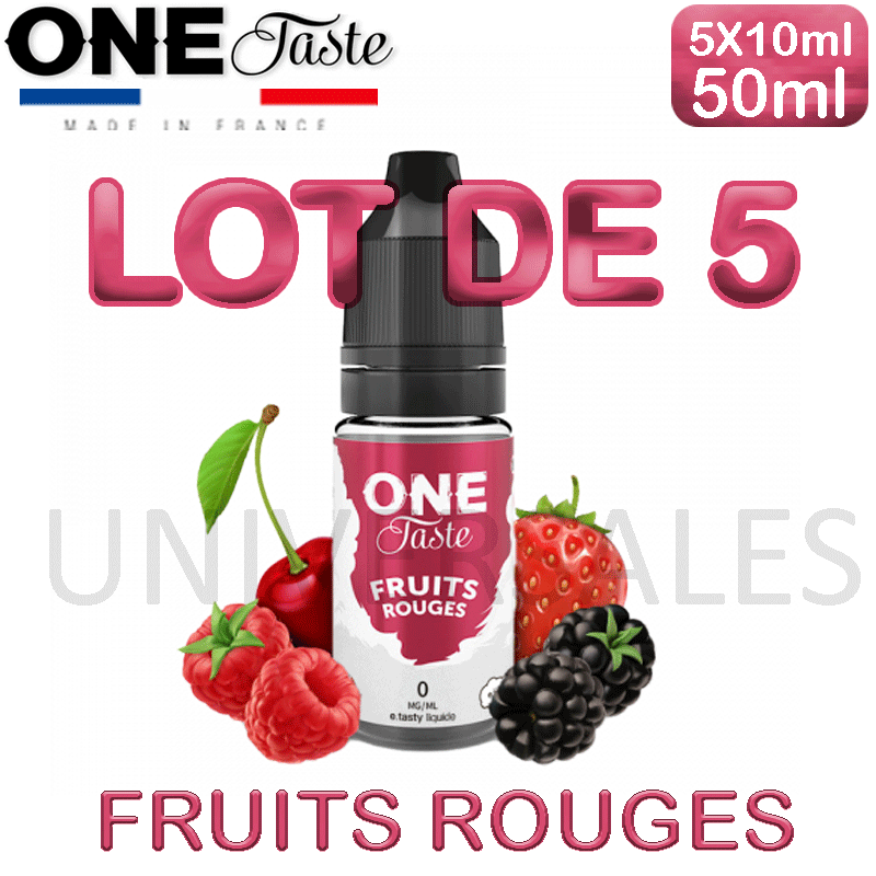 E Liquides FRUITS ROUGES lot de 5