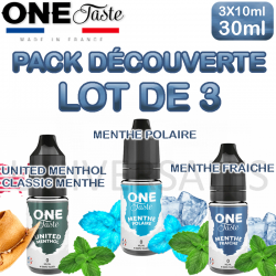 Pack e-liquide menthe 0mg