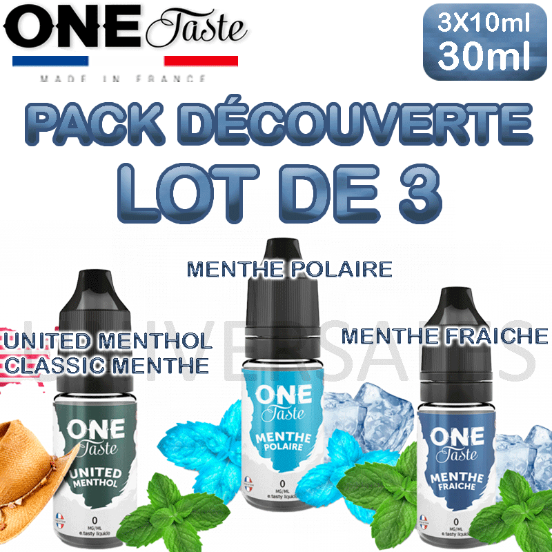 Pack découverte Menthe One Taste