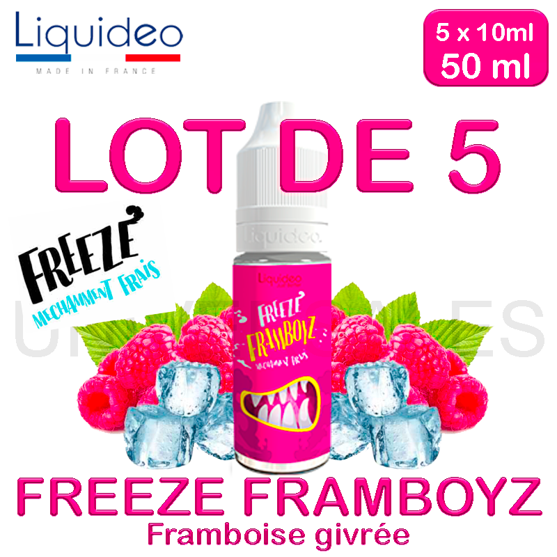 E liquide FREEZE FRAMBOYZ lot de 5