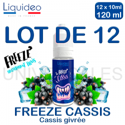 E liquide FREEZE CASSIS lot de 12