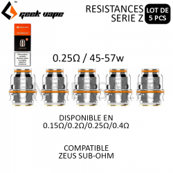 resistance zeus 0.25 pas cher geekvape