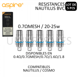 RESISTANCES NAUTILUS2 0.7 MES BVC ASPIRE