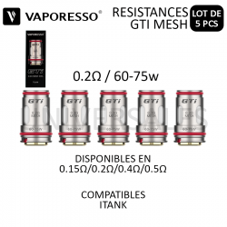 RESISTANCE GTI 0.2 VAPORESSO ITANK