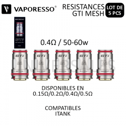 RESISTANCE GTI 0.4 VAPORESSO ITANK