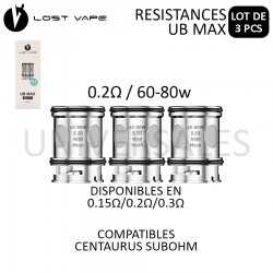 RESISTANCE UB MAX 0.2OHM LOST VAPE