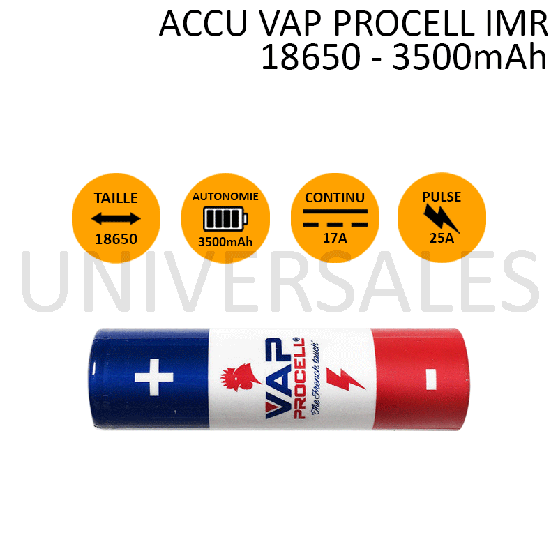 ACCU IMR - PROCELL 18650 3500mAh