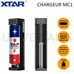 CHARGEUR MC1 SIMPLE ACCU - XTAR