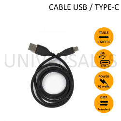 CABLE USB-C 66w CHARGE RAPIDE